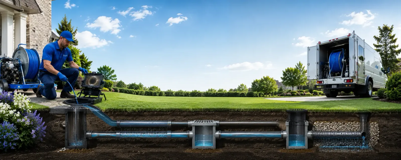 Outdoor drain cleaning information for Pickford, MI